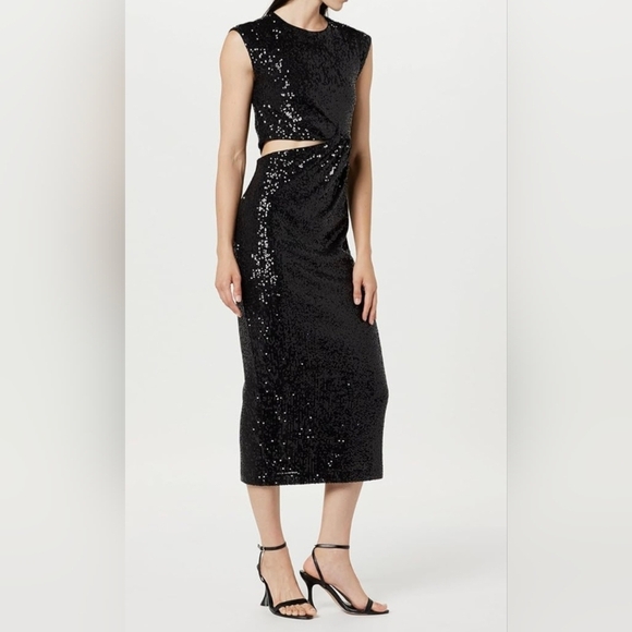 The Drop Women's Padma Cut-Out Sequin Midi Dress #703 - Picture 9 of 11